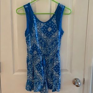 Xhiliration shorts romper, L